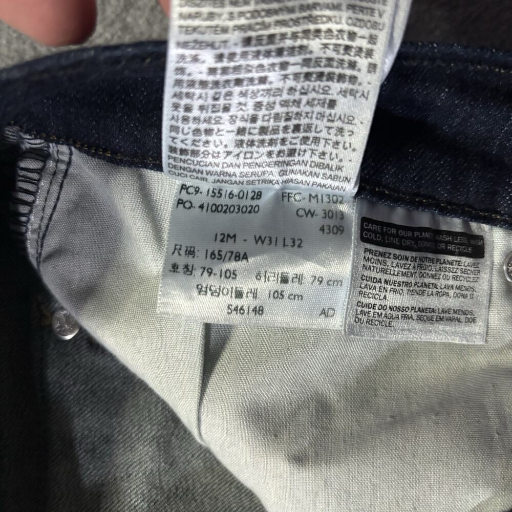 NWT Levi’s 515 Bootcut Jeans Women’s 32x31.5 Indigo Dark Wash Flap Pocket Denim - Picture 8 of 11